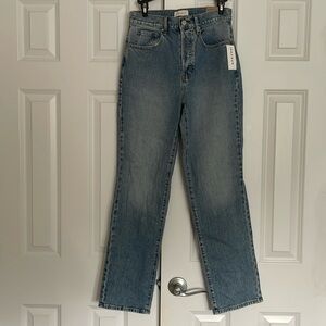 Pacsun stretch dad Jean high rise, relaxed straight leg, button fly size 26 NWT